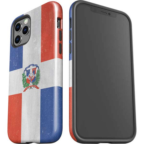 Dominican Republic Flag Distressed iPhone 12 Pro Impact Case